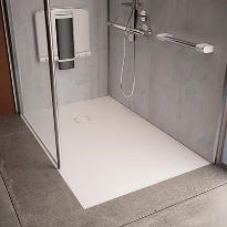 AKW Onyx exclusif XL receveur de douche 2000 x 1000 mm - blanc