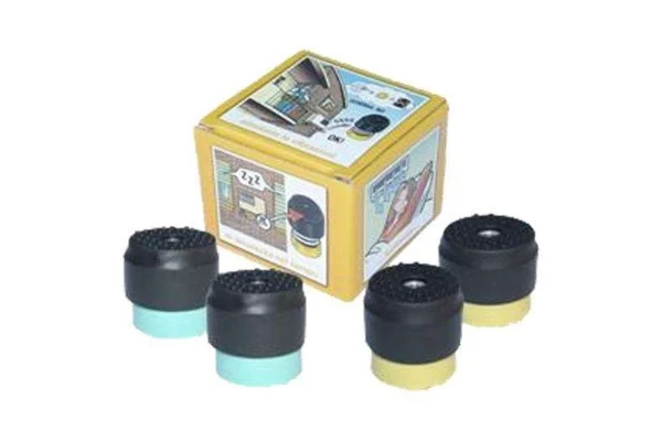 LIN voetdemper set van 4 stk, 2x geel + 2x blauw - 50 tot 80 kg