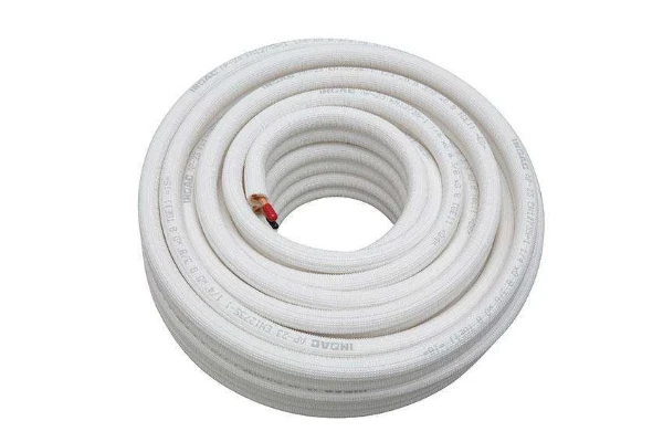 Inoac tuyau frigorifique en cuivre preisolé (rouleau 20m) 1/4 + 3/8 - classe B-S1-D0 - prix par rouleau