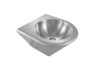 Loggere Robusto 86 lavabo 410 x 395 mm - acier inoxydable - sans trou de robinet - sans trop-plein