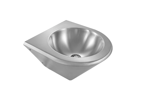 Loggere Robusto 86 lavabo 410 x 395 mm - acier inoxydable - sans trou de robinet - sans trop-plein
