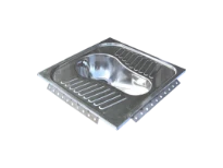 Loggere Easy II toilette turc - Inox - B595xD625 mm - sans siphone/pieds