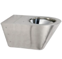 Loggere Creativ toilette suspendue prolongée - Inox - B370xD700 mm - fixation visible