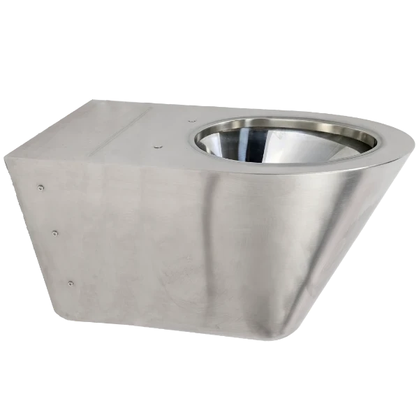 Loggere Creativ toilette suspendue prolongée - Inox - B370xD700 mm - fixation visible