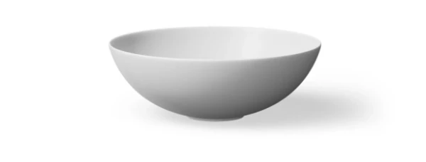 Looox Ceramic Round opbouwwastafel rond 400 mm - wit mat - keramiek - zonder kraangat - zonder overloop