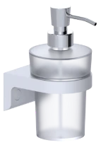 Normbau Distributeur de savon liquide 7500461, 168 x 80 x 100 mm, Cavere® Blanc satiné 092
