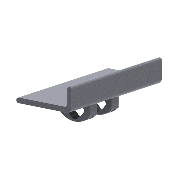 Normbau Console de douche, à visser, 250 x 130 x 47 mm, Cavere® anthracite métallisé 095