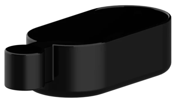 Normbau Tablette 7515280, 160 x 80 x 50mm, adaptable, Noir 016