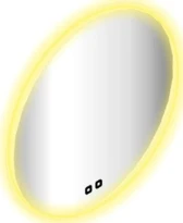 Sleurs Sleurs Chique Round miroir sur cadre alu 600 x 25 mm - avec chauffage - avec éclairage - 3000-7000K - réglable avec interrupteur tactile