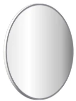 Sleurs Round miroir avec cadre 600 x 30 mm - blanc