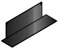 Sleurs Acces tablette sous miroir 500 mm - noir