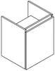 OKMX050MA45H62D1L Sleurs Maxx wastafelonderkast met 1 deur links 500 x 450 x 620 mm - wit mat