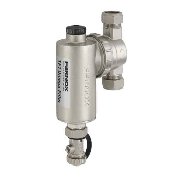Fernox TF1 Omega vuilafscheider met magneet 22 x 22 mm