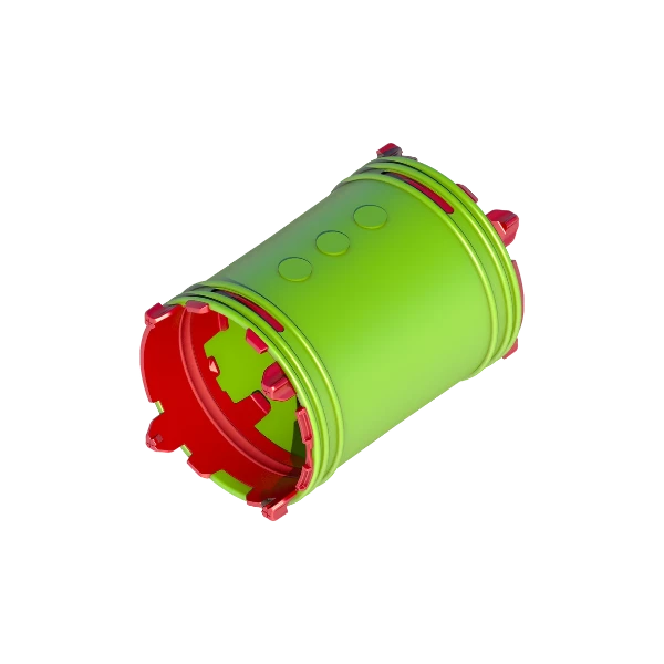 Ubbink Air Excellent click-seal systeem AE23C koppelstuk flexibel  63 mm
