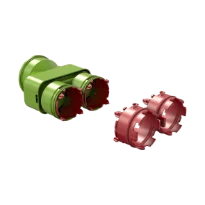 Ubbink Air Excellent système joint-clic 2xAE23C DBOX adaptateur double - dia 63mm