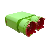 Ubbink Air Excellent système joint-clic AE55SC-2xAE23C adaptateur - ovale 60/130mm à 2x dia 63mm