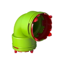 Ubbink Air Excellent système joint-clic AE34C coude 90° - dia 75mm