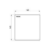 DELABIE TEMPOMATIC 4 urinoir encastré verre noir, 230/6V - kit 2/2