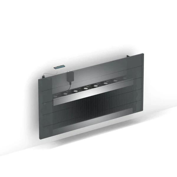 BIWW05007021D09 Jaga wandinbouw convector Hybrid ACO 500 x 700 x T21 - donkergrijs
