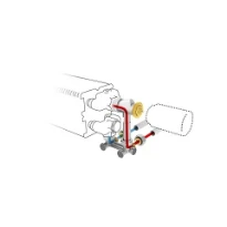 Jaga kit 103 - raccordement vers le mur départ à l'extérieur - EK3/4 - Tête de vanne manuelle - raccords bicônes EK3/4 x 20/2 VPE/ALU