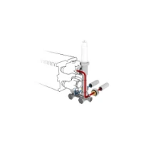 Jaga kit 113 - raccordement vers le mur départ à l'extérieur commande à distance - EK3/4 - Moteur thermoélectrique 230 VAC - raccords bicônes EK3/4 x 20/2 VPE/ALU