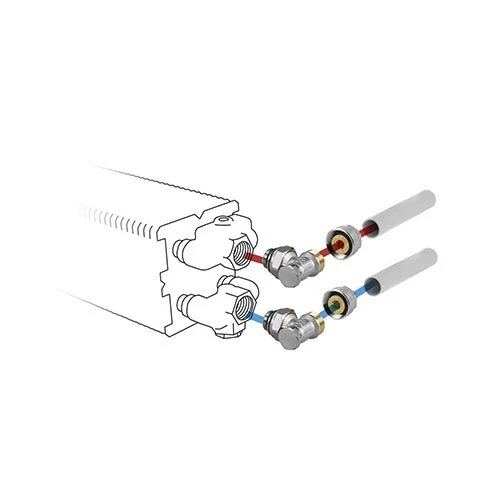 Jaga kit 226 - Raccordement avec 2 vannes de retour équerre - EK3/4 - raccords bicônes EK3/4 x 15/1 mm