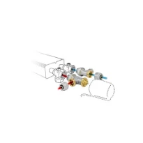 Jaga kit 271 - Raccordement pour encastrement dans le sol hauteur 09 et 11 - EK3/4 - Tête de vanne manuelle - raccords bicônes EK3/4 x 15/1 mm