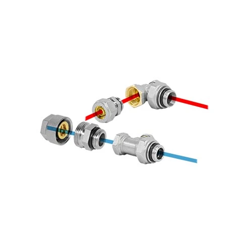 Jaga kit 299 - raccordement avec 2 vannes de retour Kv max 0.6 - EK3/4 - raccords bicônes EK3/4 x 16/2 VPE/ALU