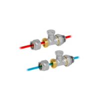 Jaga kit 290 - raccordement avec 2 vannes de retour - EK3/4 - raccords bicônes EK3/4 x 20/2 VPE/ALU