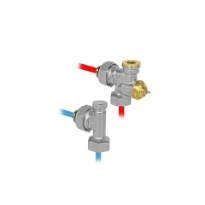 Jaga kit 303 pour Clima Beam - raccordement avec 1 vanne de départ équerre et 1 vanne de retour - Moteur thermoélectrique 230 VAC - sans raccords bicônes