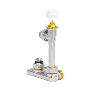 Jaga Ventil raccordement vers le mur -  vanne Crossflow équerre - G 3/4 E - Kv standard