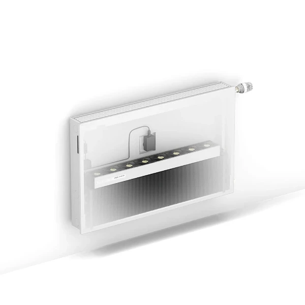 Jaga EcoReviva Hybrid BMS 400 x 550 x T11 - Ral 9016 blanc signalisation (133) - Grille de sortie BT1