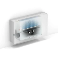 Jaga Briza 22 Modèle mural BT bitube sans contrôle 630 x 900 x T22 - Ral 9016 blanc signalisation (133) - raccord hydraulique à gauche, raccord électrique à droite