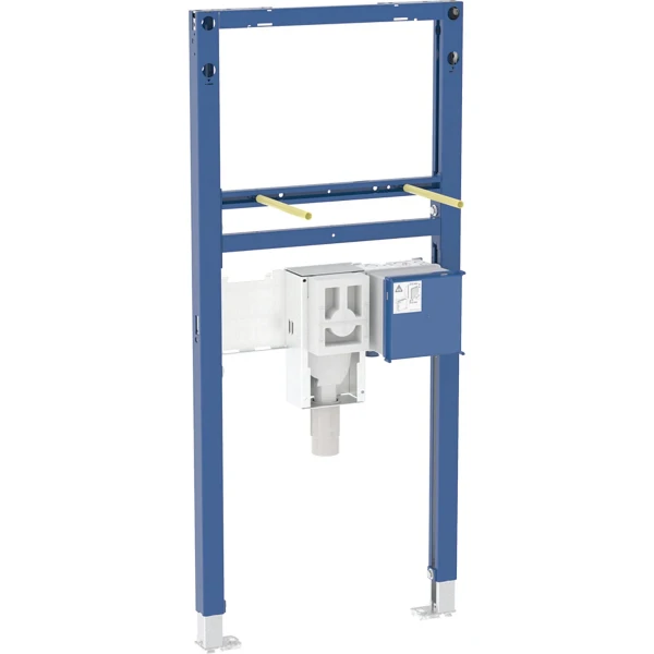 Geberit Duofix elément pour lavabo, 112 cm, robinetterie électronique installée sur lavabo avec boîtier à encastrer pour commande, avec siphon à encastrer