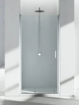 Vismara Linea porte pivotante de douche 870-900 x 1950 mm - TPA transparent - gauche - argent brillant