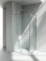 Vismara Replay porte pliante de douche 880-900 x 1950 mm - transparente - droite - argent brillant