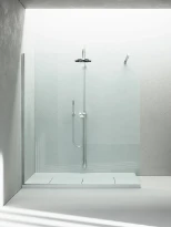 Vismara Skin paroi de douche 1180-1200 x 2000 mm - transparent - à droite - argent brillant