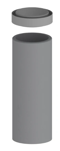 Duco DucoFlex Star geïsoleerd ventilatiekanaal met koppelstuk - 160 x 1000 mm