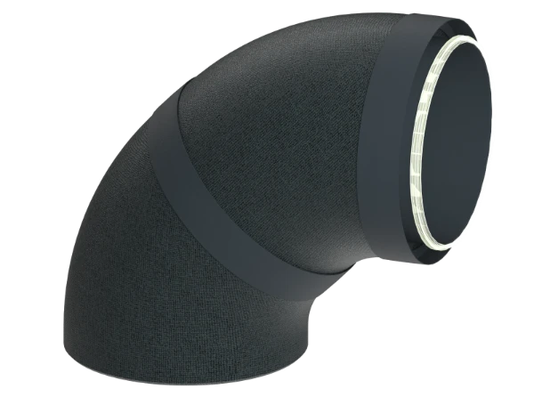 Duco DucoFlex Star geïsoleerde ventiltatiebocht 90° met koppelstuk 200 mm