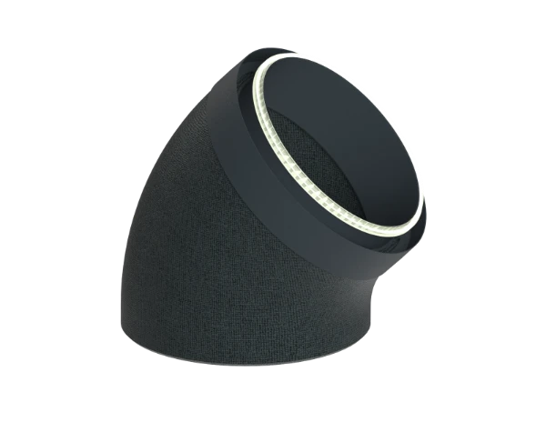 Duco DucoFlex Star geïsoleerde ventiltatiebocht 45° met koppelstuk 200 mm