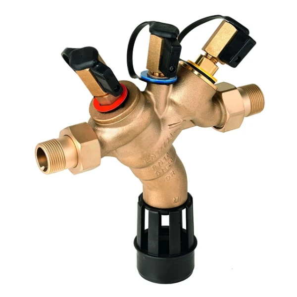 Resideo BA295 terugstroombeveiliger MM 6/4 x 6/4 - brons - Belgaqua gekeurd