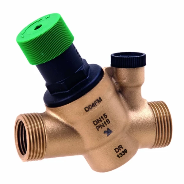 Resideo D04F drukregelaar MM 3/4 x 3/4 - 1,5 - 6 bar - met manometeraansluiting - max. 70°C