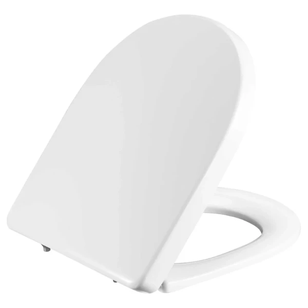 Pressalit Delight toiletzitting - wit - softclose - scharnier D02 inox kantelbevestiging