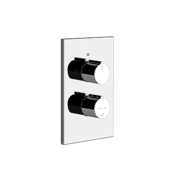 38794#031 Gessi Via Manzoni kleurset voor inbouwthermostaat - chroom
