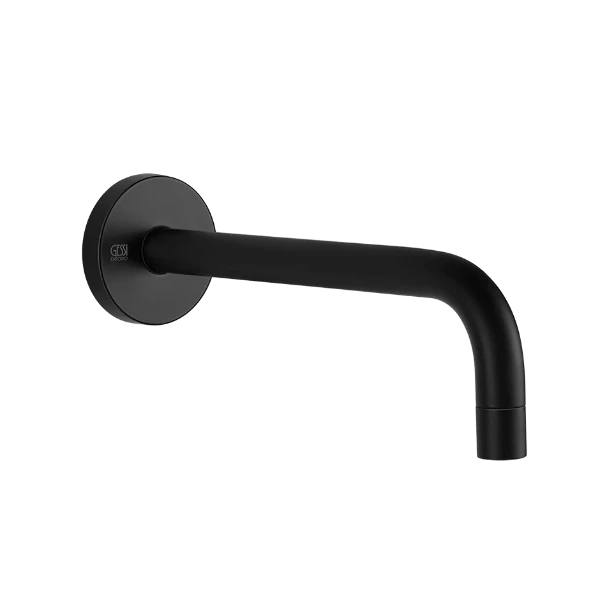 Gessi Tortona uitloop vr wastafel zwart mat 240mm