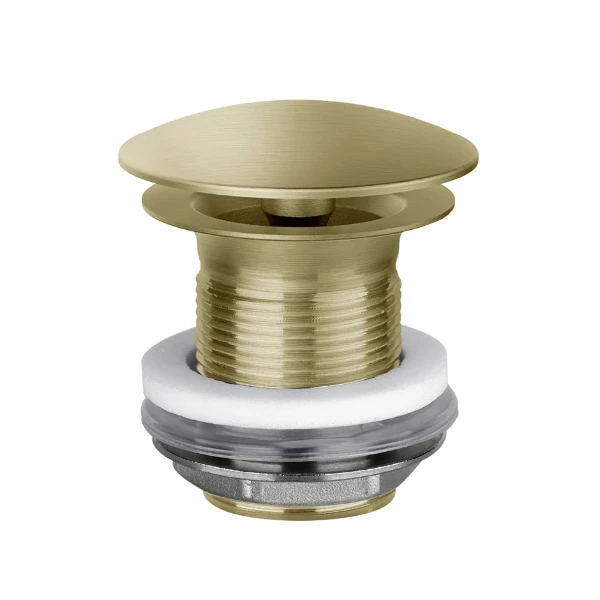 01376#727 Gessi Technical Accessories Afvoerplug met vrije waste Wastafel zonder overloop Brushed Brass PVD