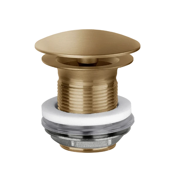 01376#726 Gessi Technical Accessories Afvoerplug met vrije waste Wastafel zonder overloop Warm Bronze Br. PVD