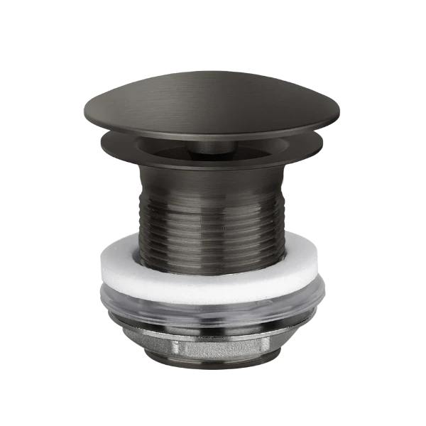 Gessi Technical Accessories Afvoerplug met vrije waste Wastafel zonder overloop Geb. Zwart Metaal PVD