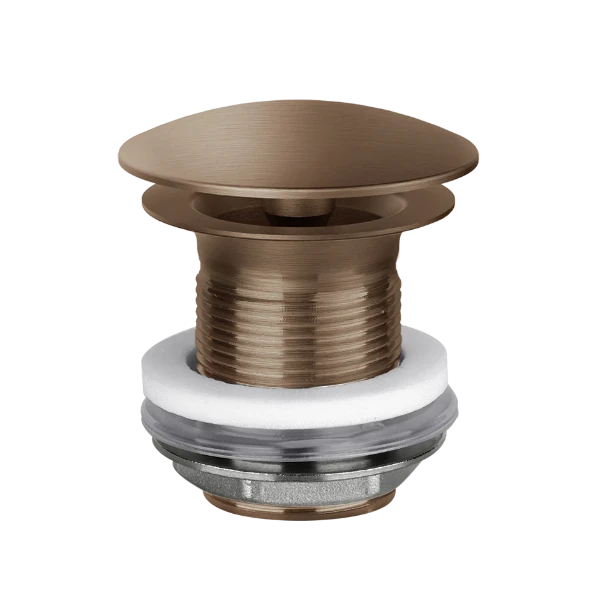 Gessi Technical Accessories Afvoerplug met vrije waste Wastafel zonder overloop Geb. Koper PVD