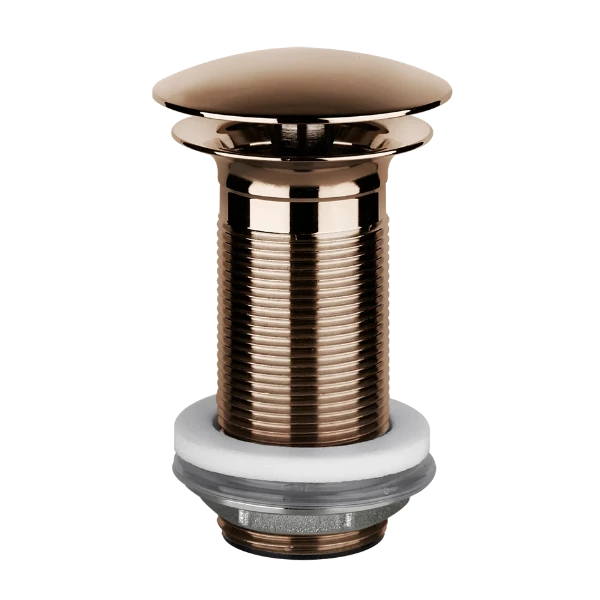Gessi Technical Accessories Afvoerplug met vrije waste Wastafel zonder overloop Koper PVD